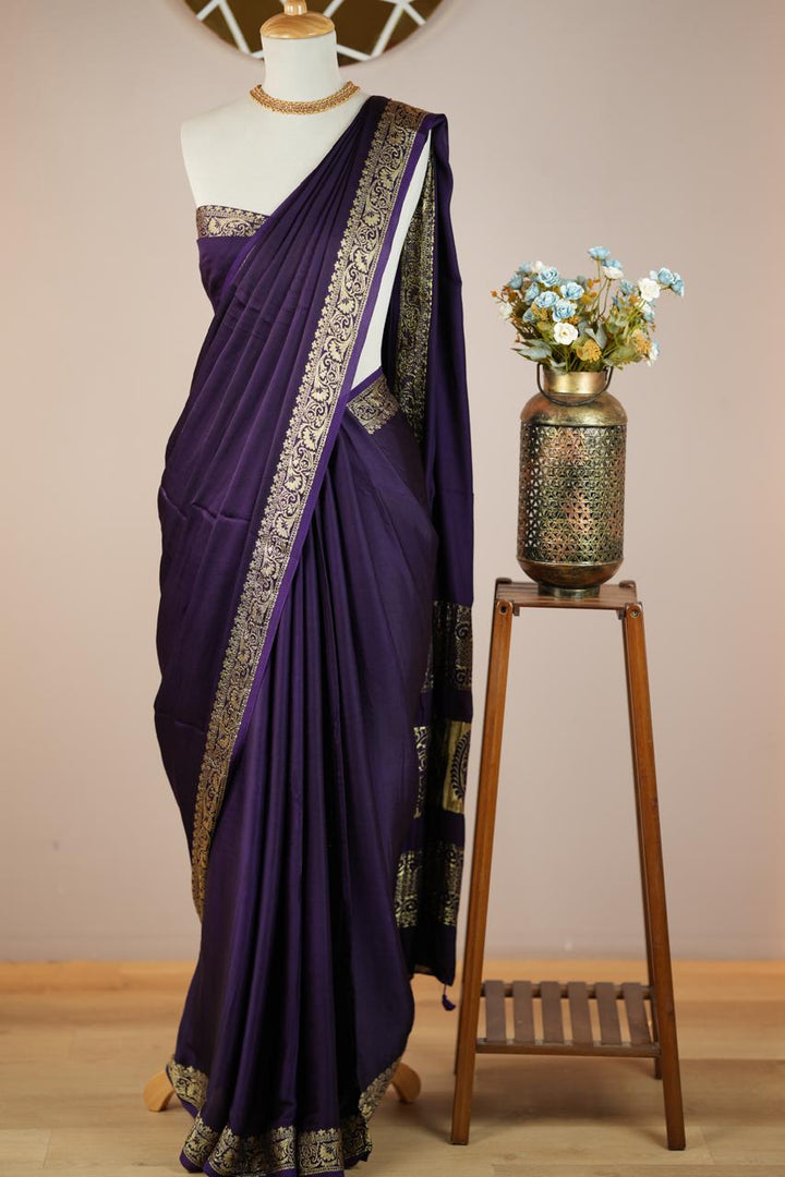 Modal Satin Saree TSA0563