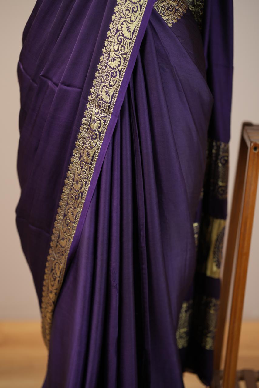 Modal Satin Saree TSA0563