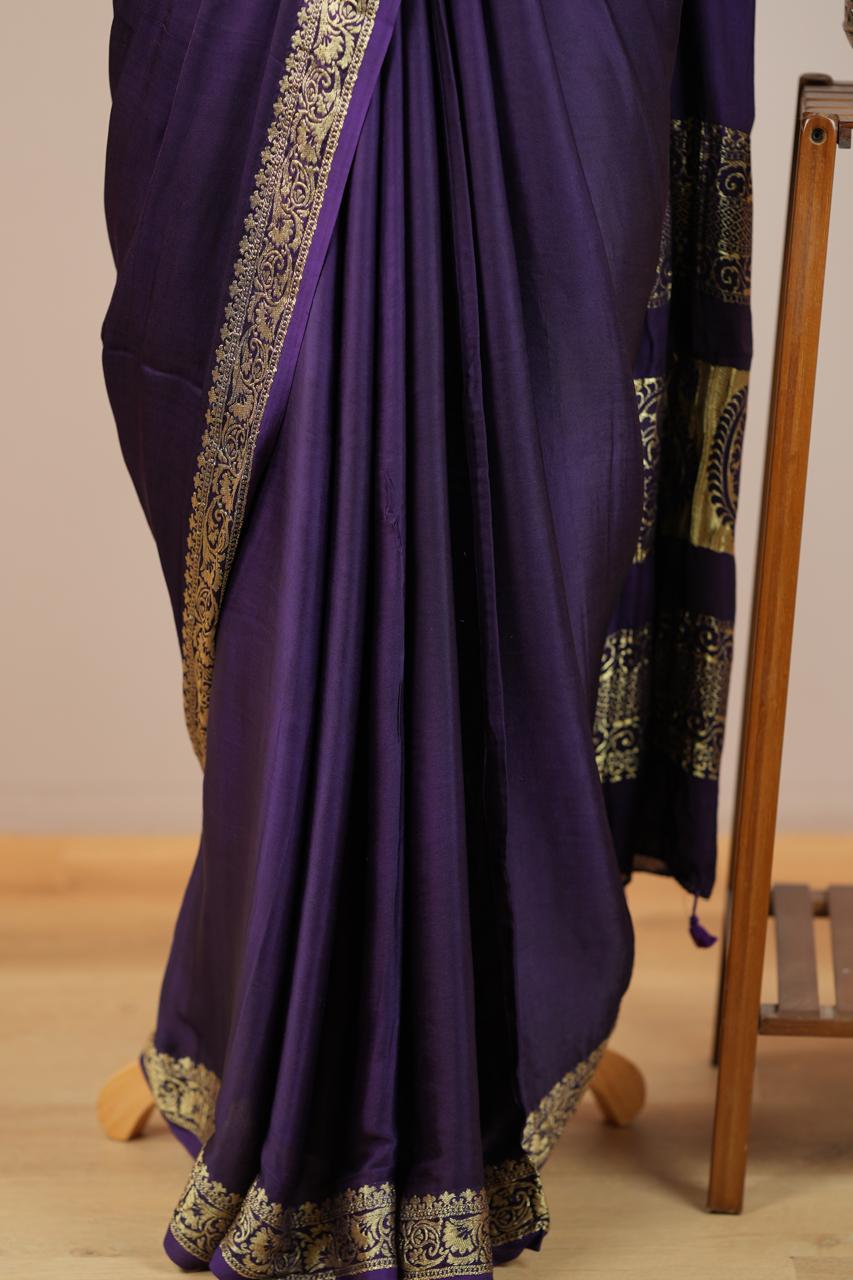 Modal Satin Saree TSA0563