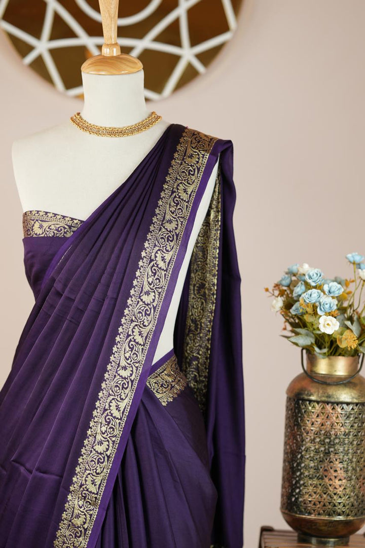 Modal Satin Saree TSA0563