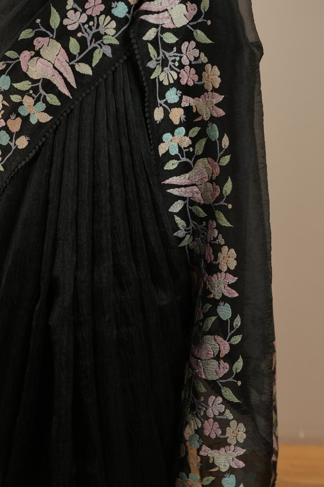 Crushed Organza Saree TSA0581