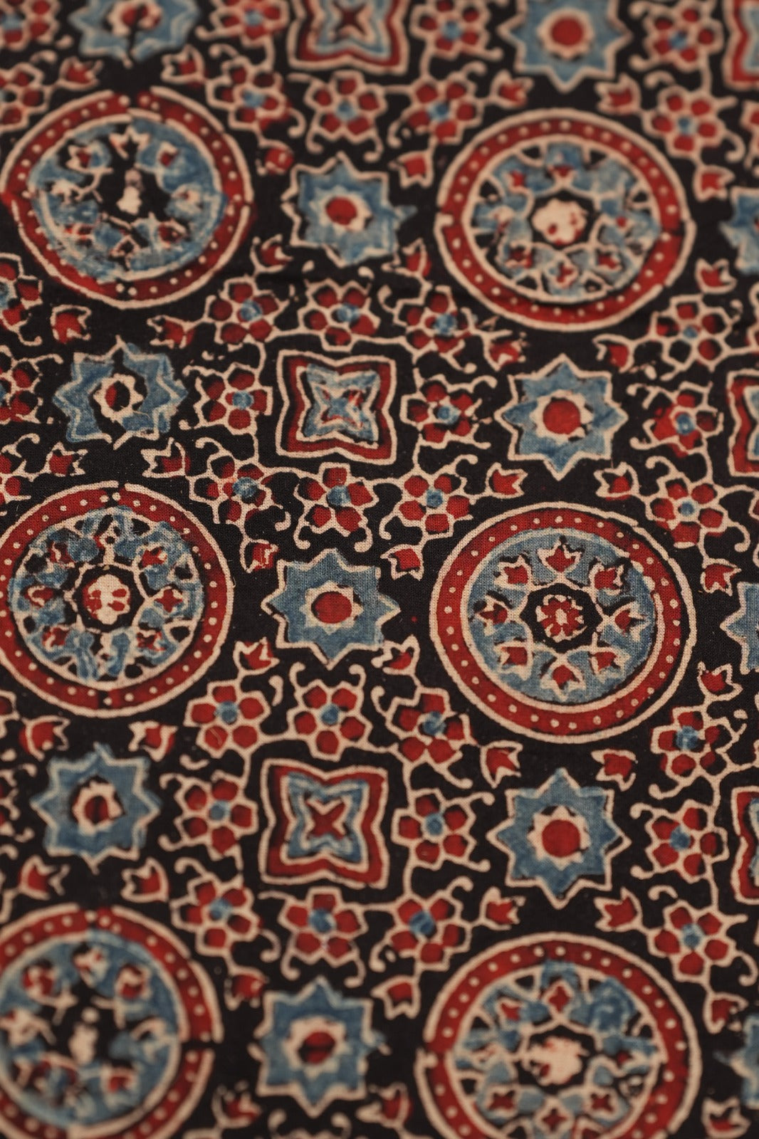 Pure Ajrakh Print Chanderi Material TRF0635 - 2.5 Meter