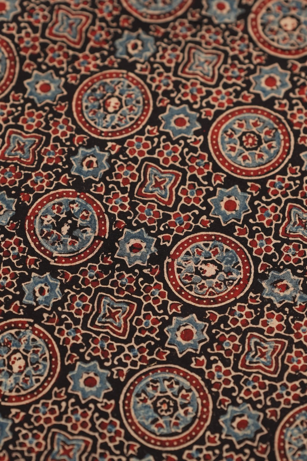 Pure Ajrakh Print Chanderi Material TRF0635 - 2.5 Meter