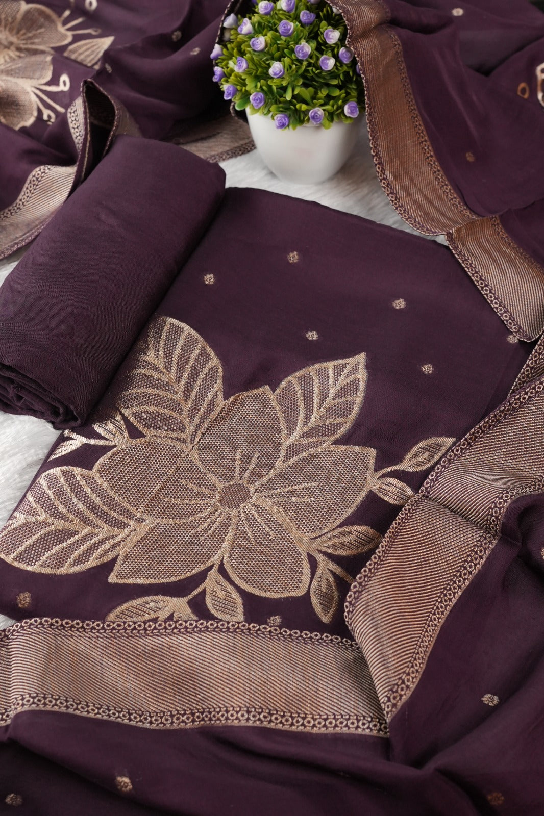 Semi Silk Salwar TSS5103
