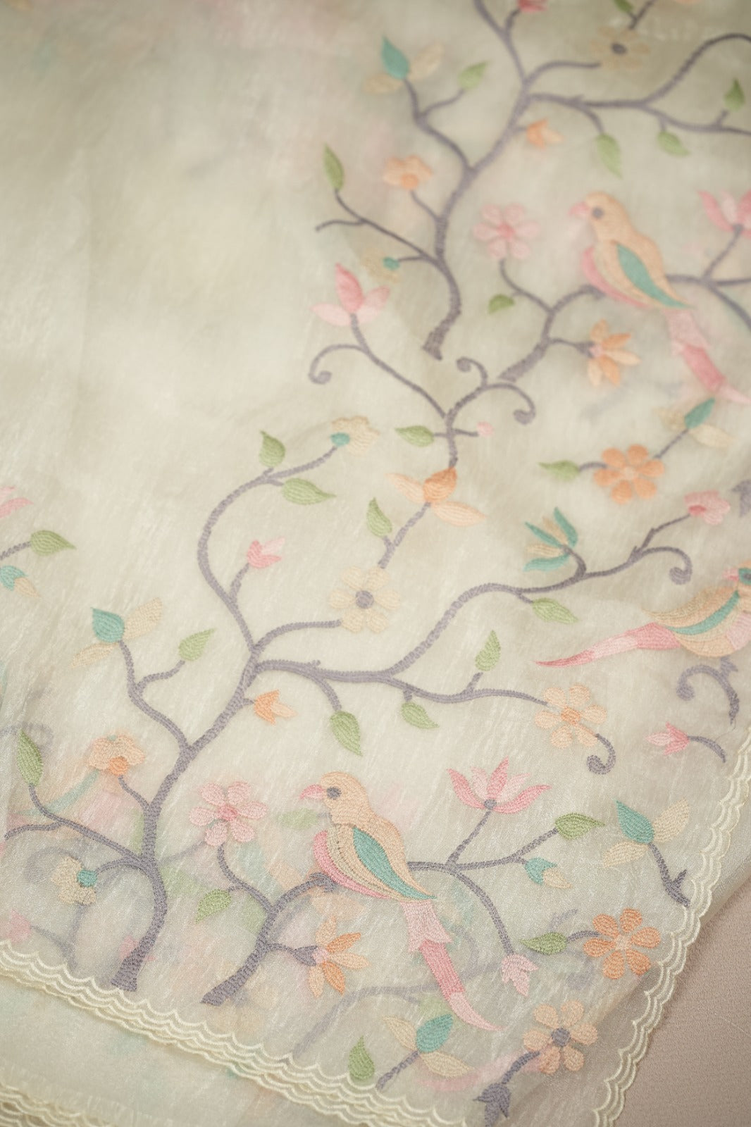 Crushed Organza Saree TSA5122