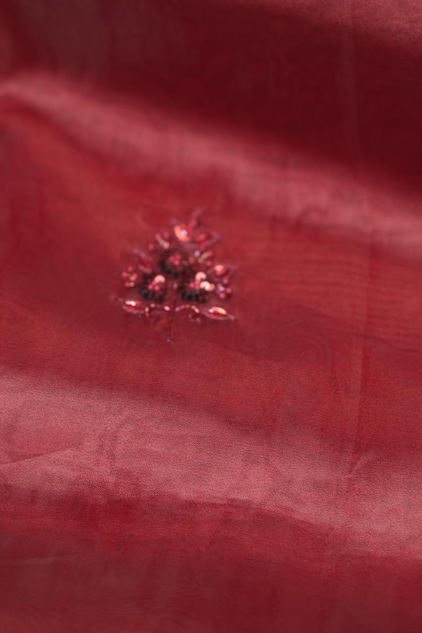 Glass Organza Saree TSA5126