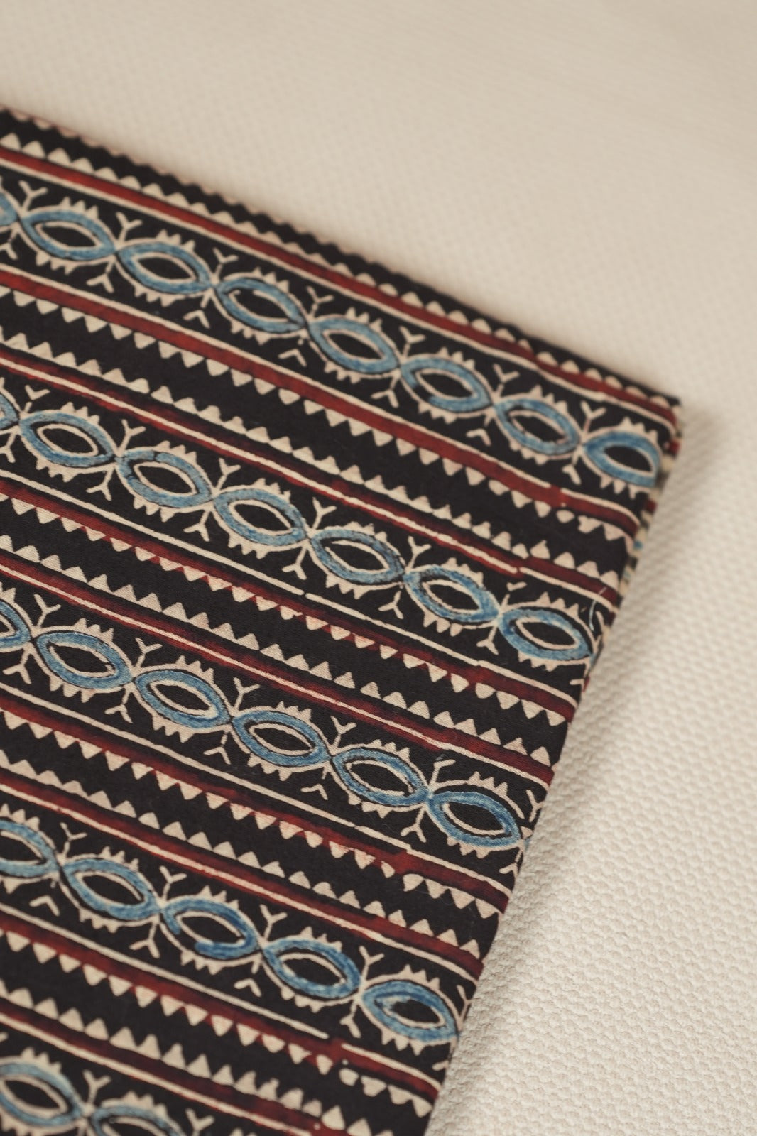 Pure Ajrakh Print Cotton Material TRF5140- 3 Meter