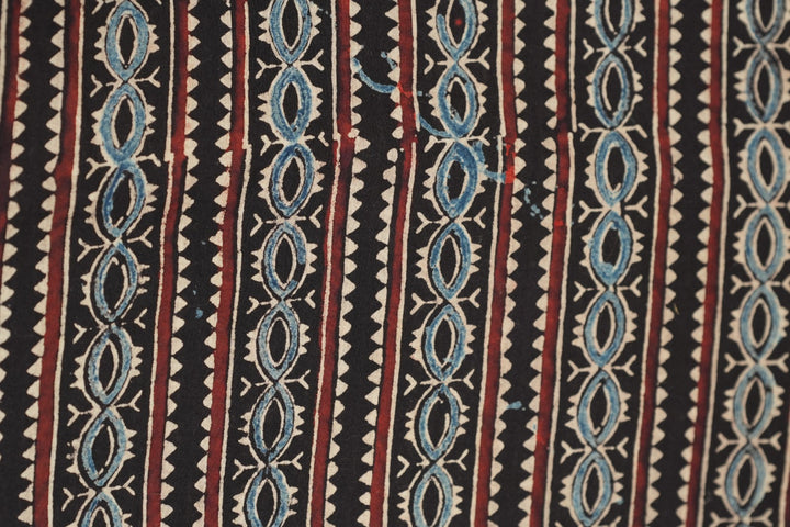 Pure Ajrakh Print Cotton Material TRF5140- 3 Meter