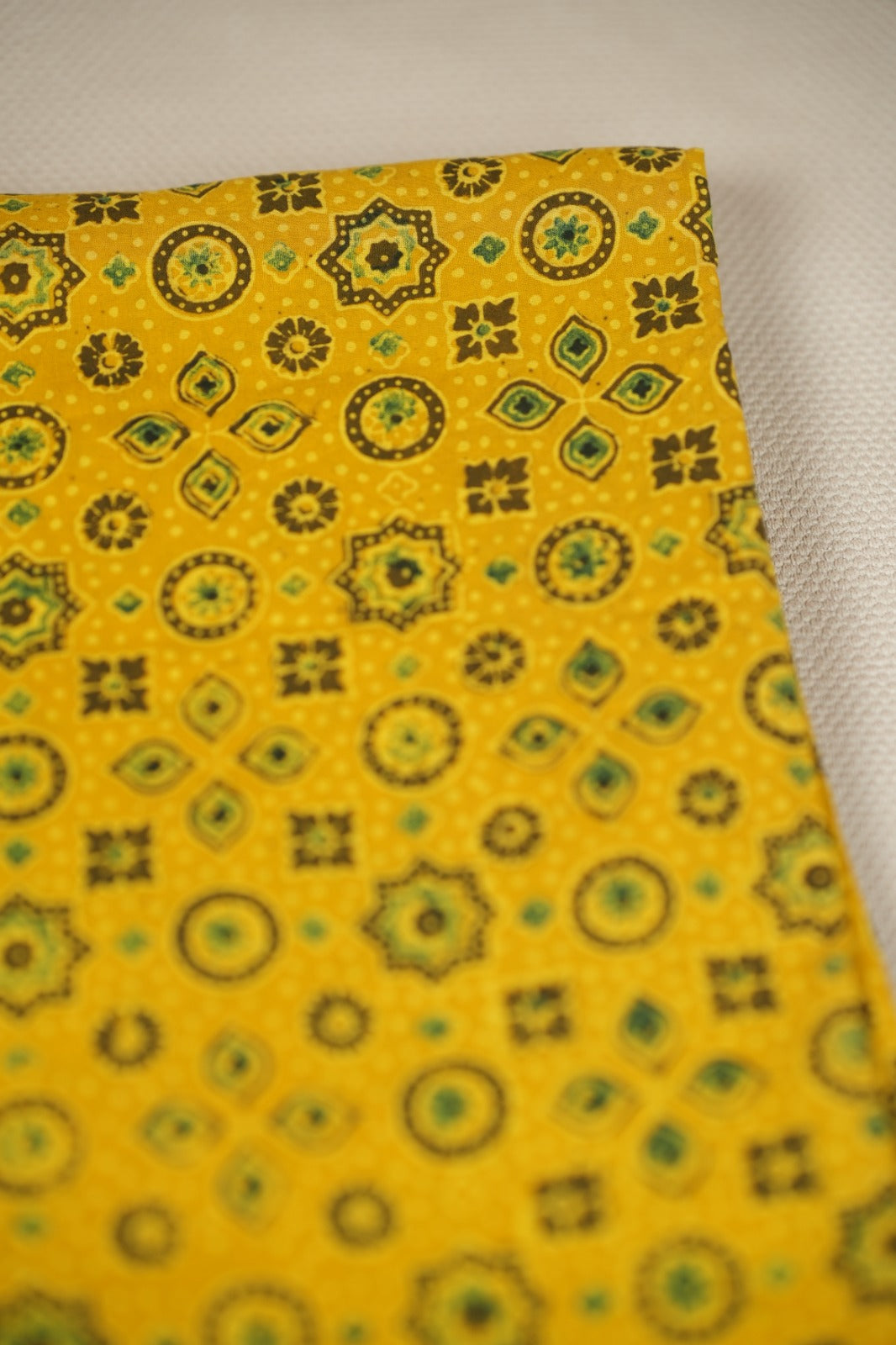 Pure Ajrakh Print Cotton Material TRF5140 - 2.25 Meter