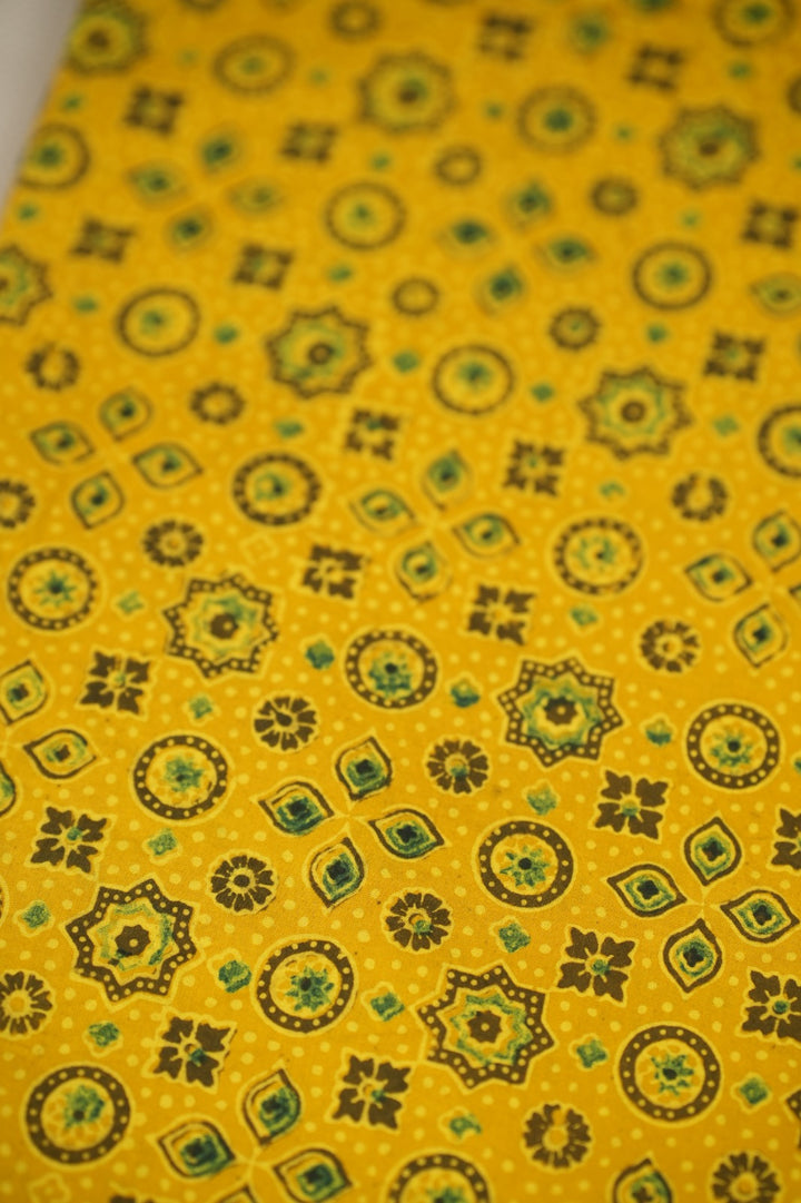 Pure Ajrakh Print Cotton Material TRF5140 - 2.25 Meter