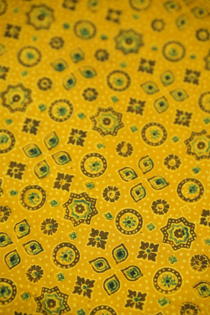 Pure Ajrakh Print Cotton Material TRF5140 - 3 Meter