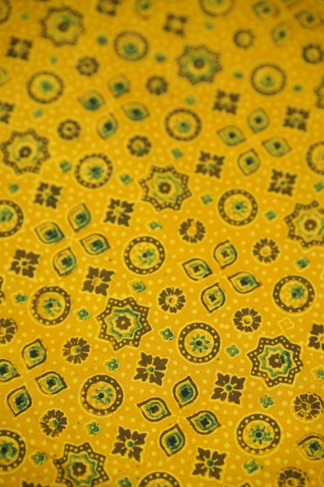 Pure Ajrakh Print Cotton Material TRF5140 - 2.25 Meter