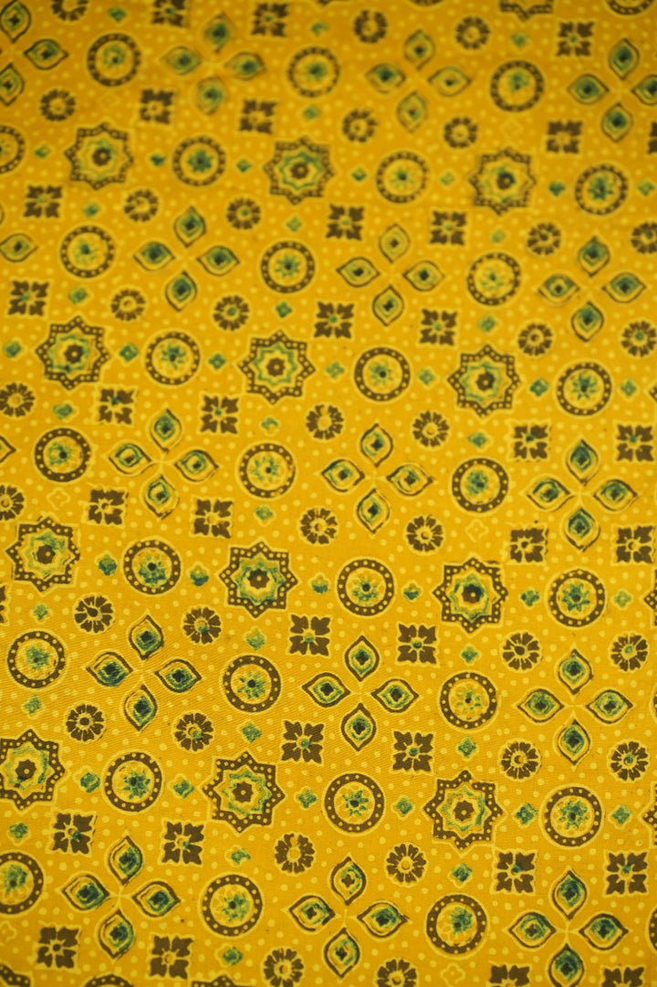 Pure Ajrakh Print Cotton Material TRF5140 - 3 Meter