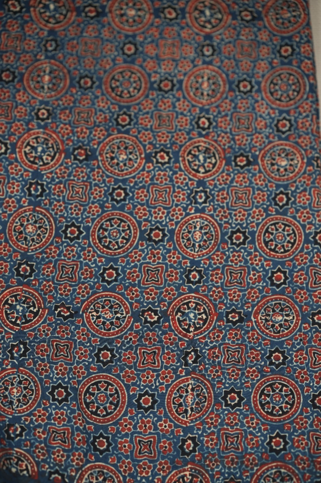Pure Ajrakh Print Cotton Material TRF5140 - 2.75 Meter