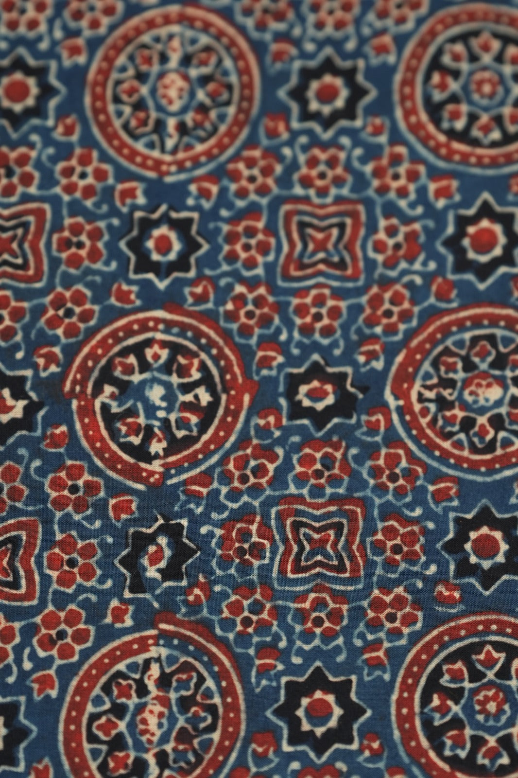 Pure Ajrakh Print Cotton Material TRF5140 - 2.75 Meter