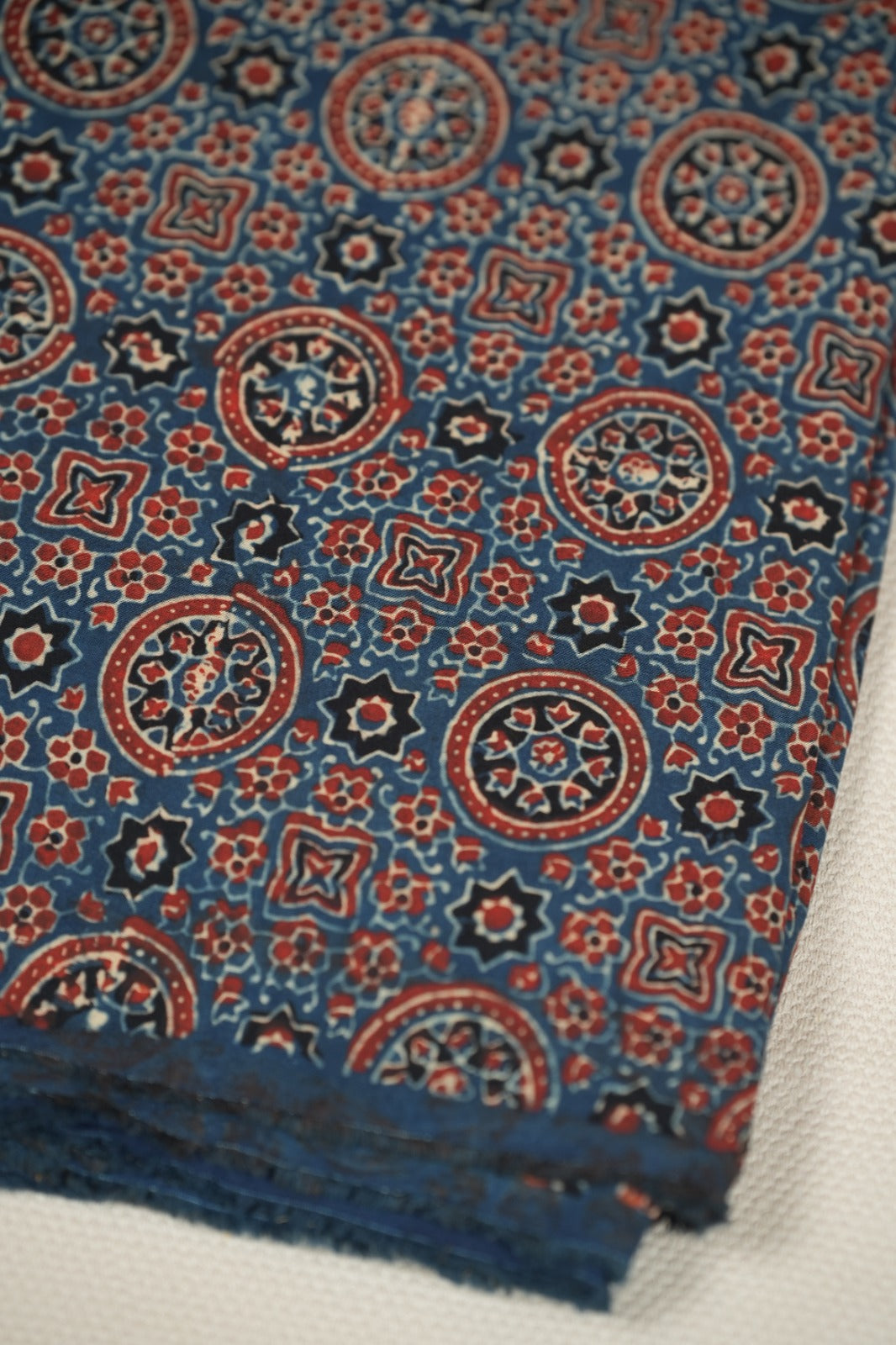 Pure Ajrakh Print Cotton Material TRF5140 - 2.75 Meter