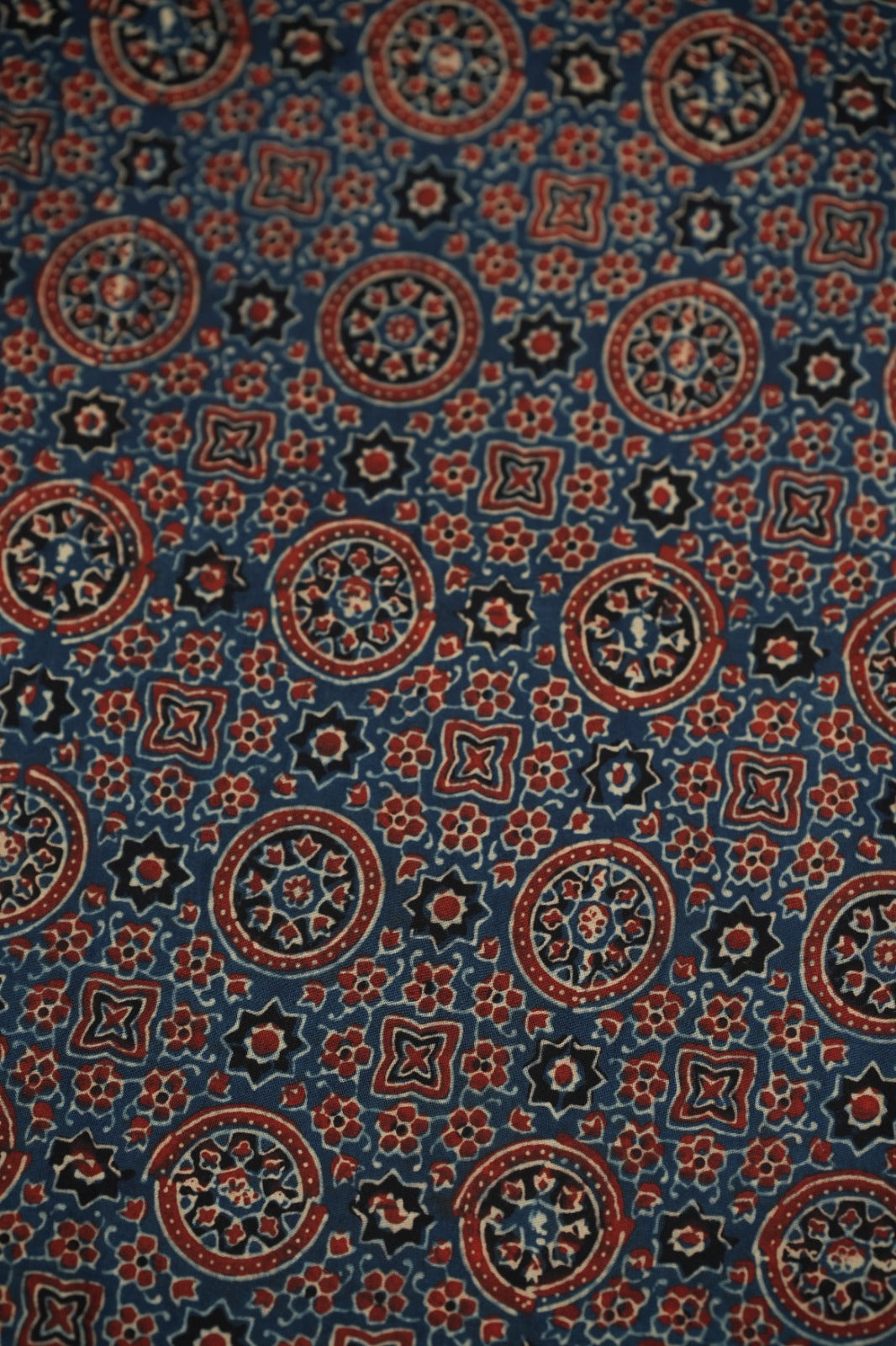 Pure Ajrakh Print Cotton Material TRF5140 - 2 Meter