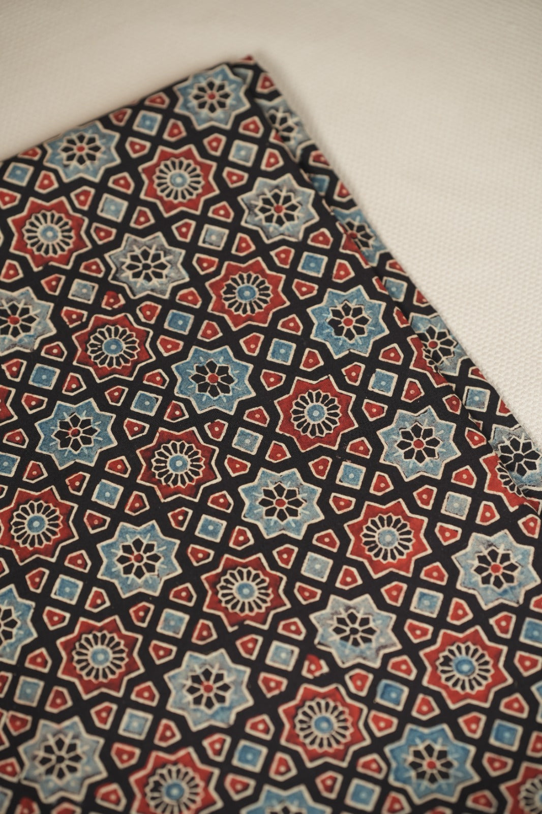 Pure Ajrakh Print Cotton Material TRF5140 - 2  Meter