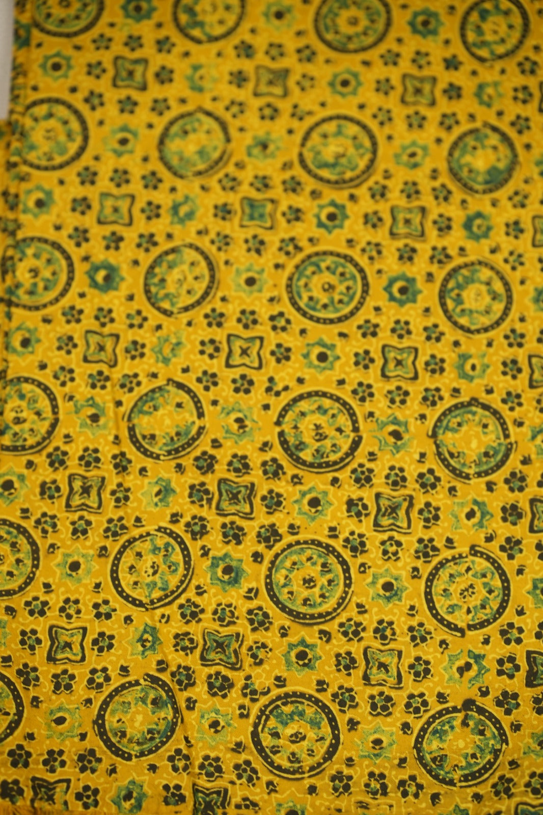 Pure Ajrakh Print Cotton Material TRF5140 - 2 .75 Meter