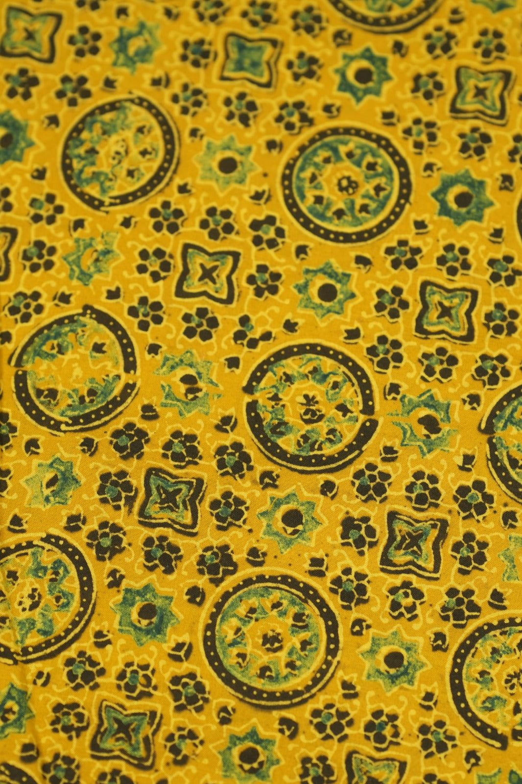 Pure Ajrakh Print Cotton Material TRF5140 - 2 .75 Meter