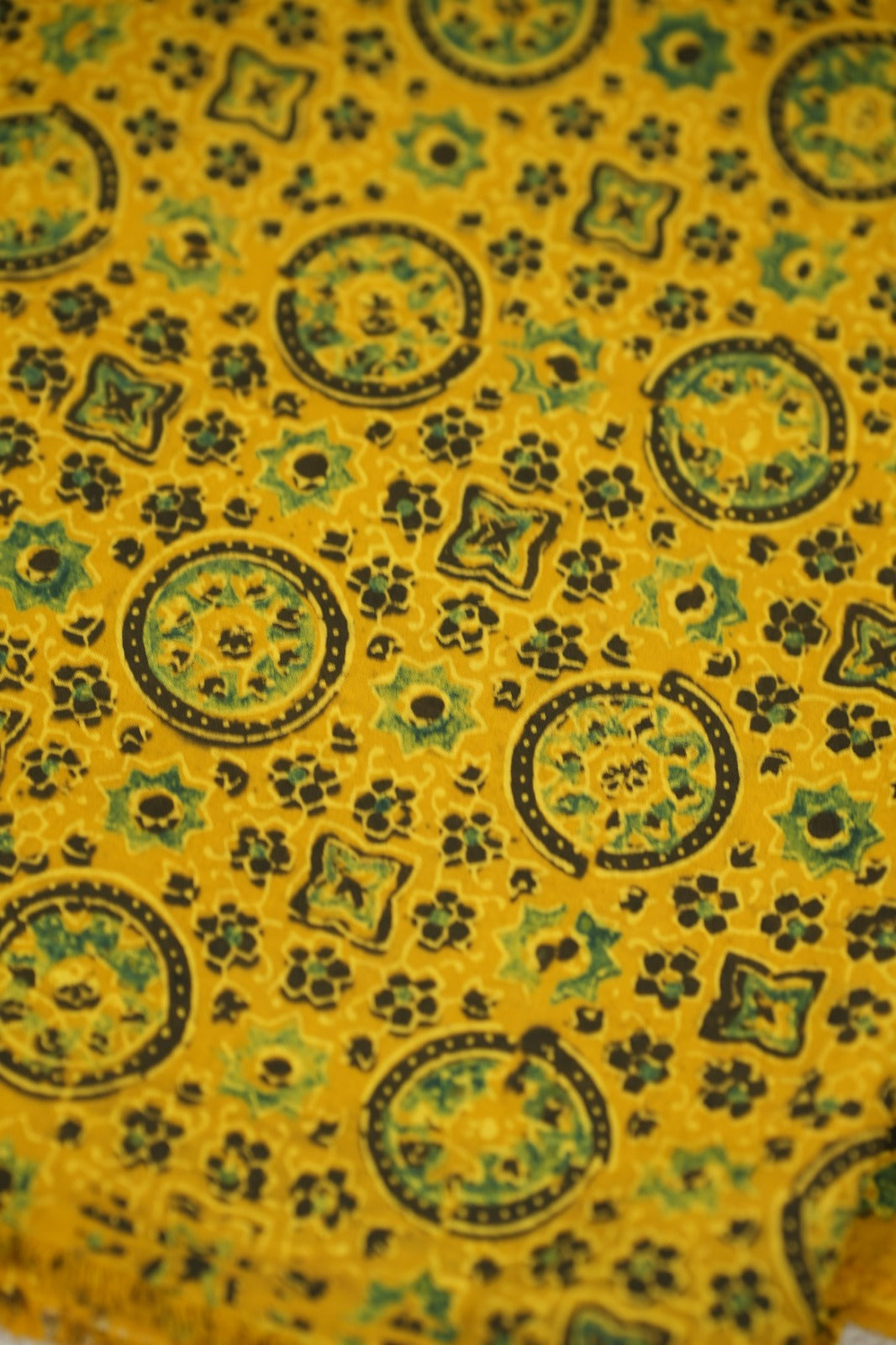 Pure Ajrakh Print Cotton Material TRF5140 - 2  Meter