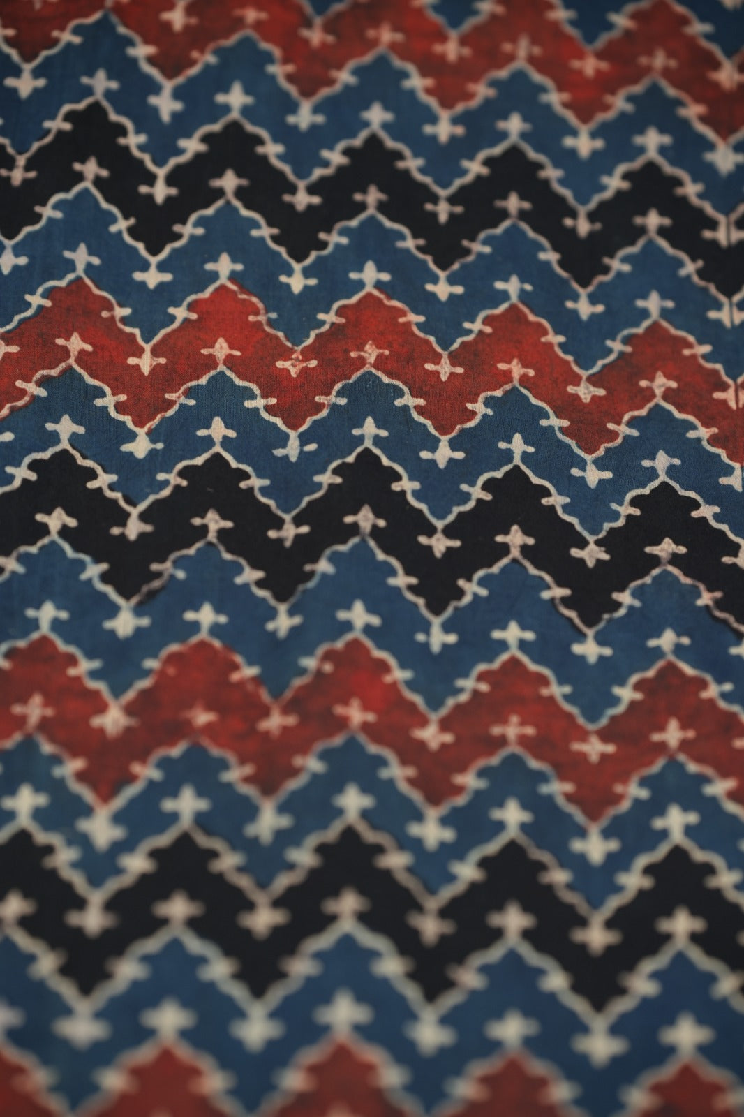 Pure Ajrakh Print Cotton Material TRF5140 - 3 Meter