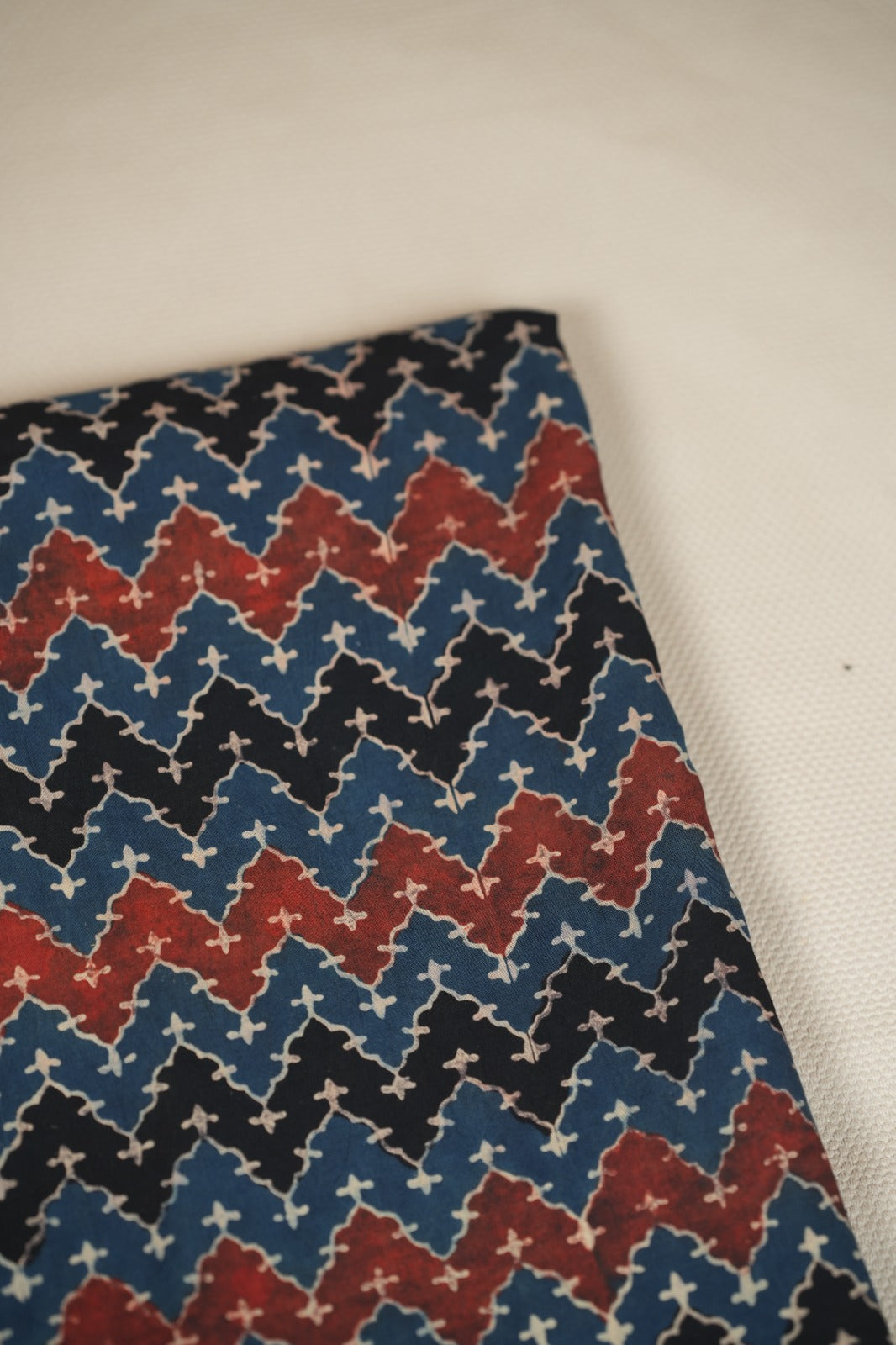 Pure Ajrakh Print Cotton Material TRF5140 - 2.25 Meter