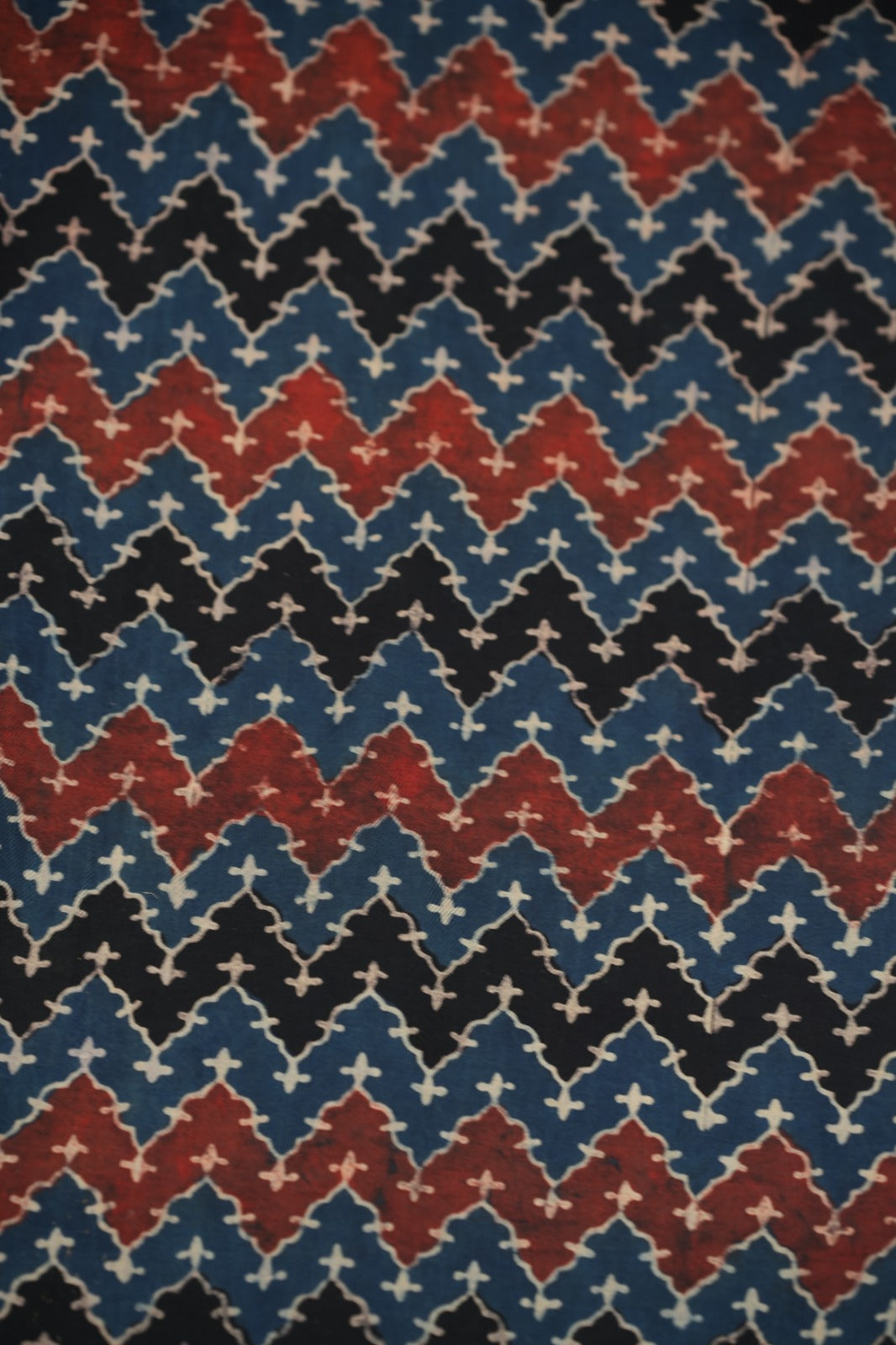 Pure Ajrakh Print Cotton Material TRF5140 - 2.25 Meter