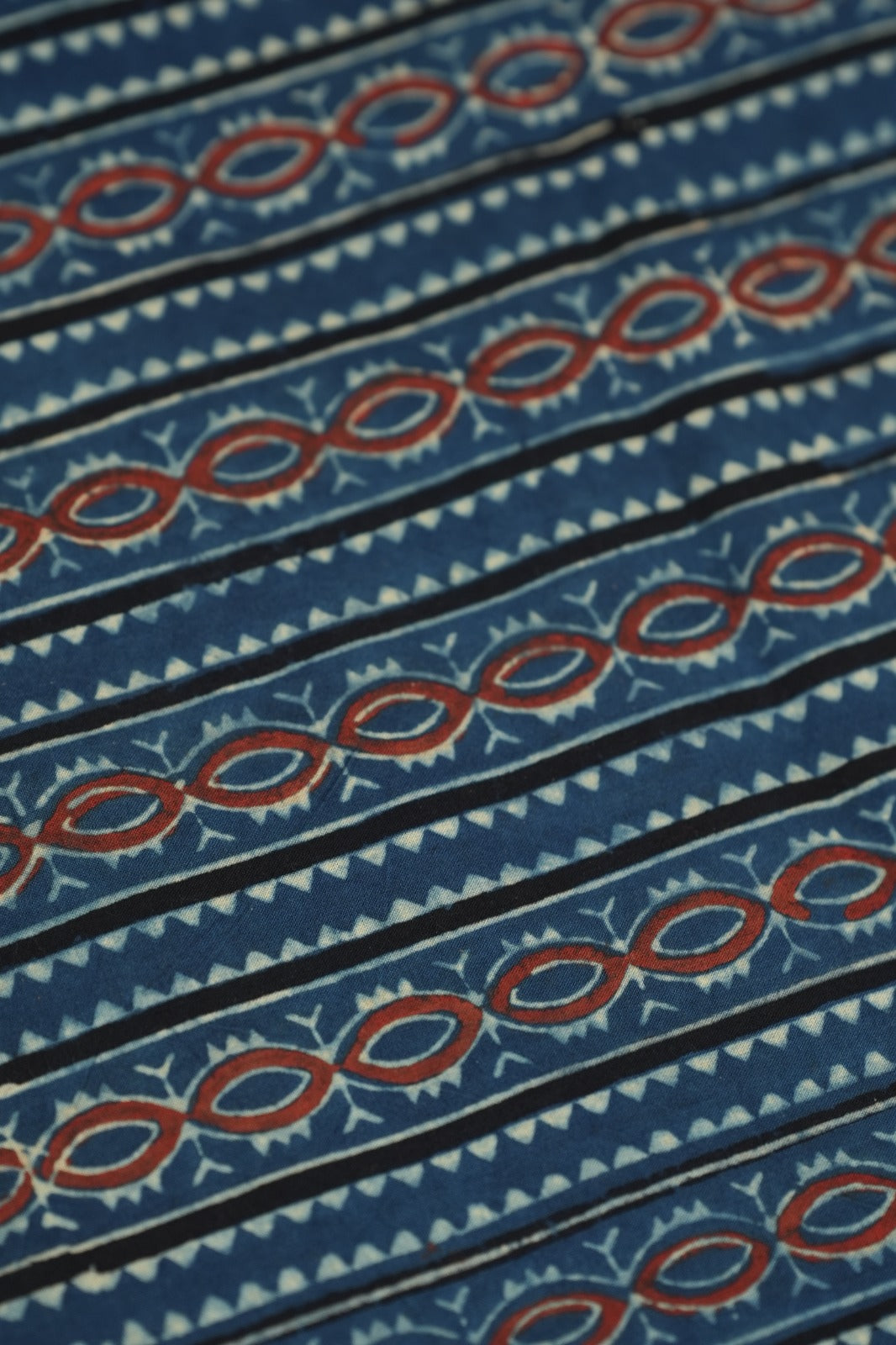 Pure Ajrakh Print Cotton Material TRF5140 - 3 Meter