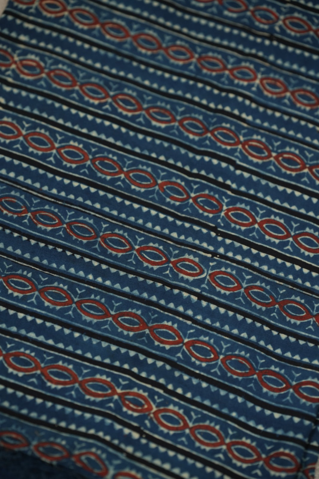 Pure Ajrakh Print Cotton Material TRF5140 - 3 Meter