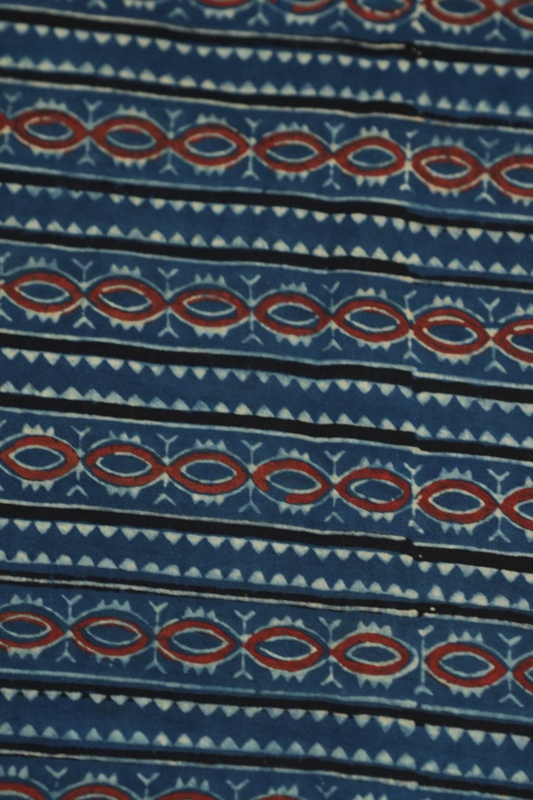 Pure Ajrakh Print Cotton Material TRF5140 - 3 Meter