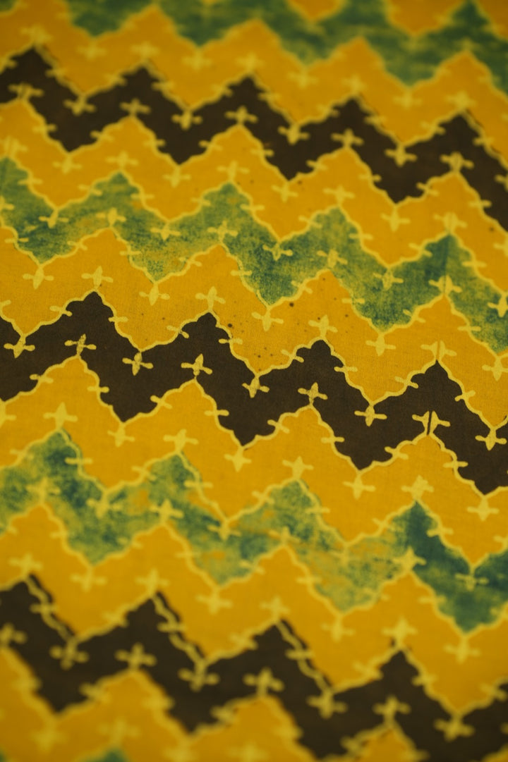 Pure Ajrakh Print Cotton Material TRF5140 - 2.10 Meter