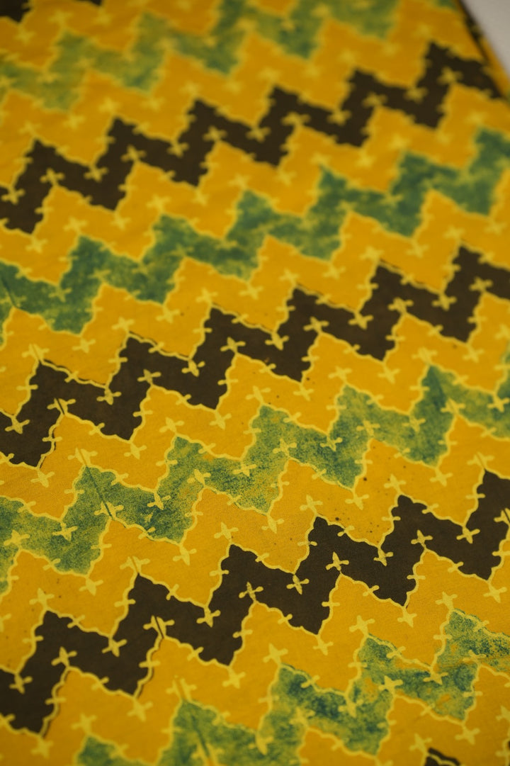 Pure Ajrakh Print Cotton Material TRF5140 - 3 Meter