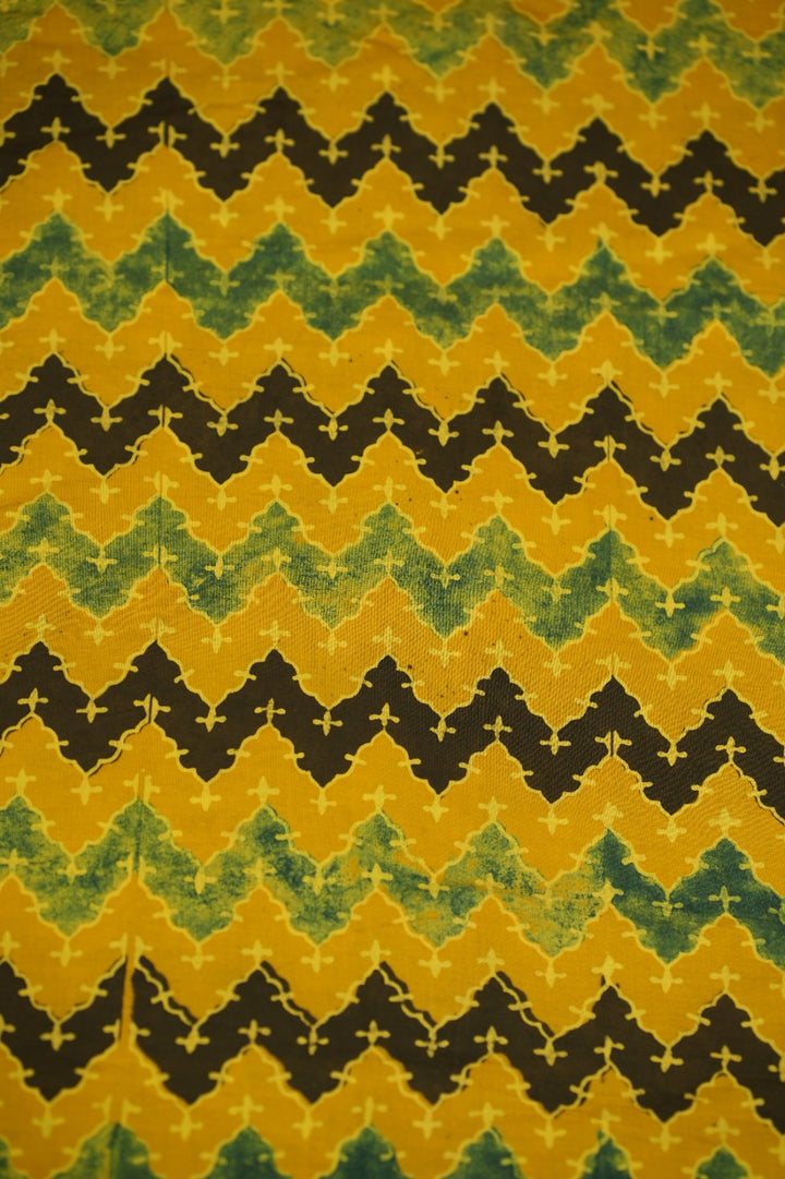 Pure Ajrakh Print Cotton Material TRF5140 - 3 Meter