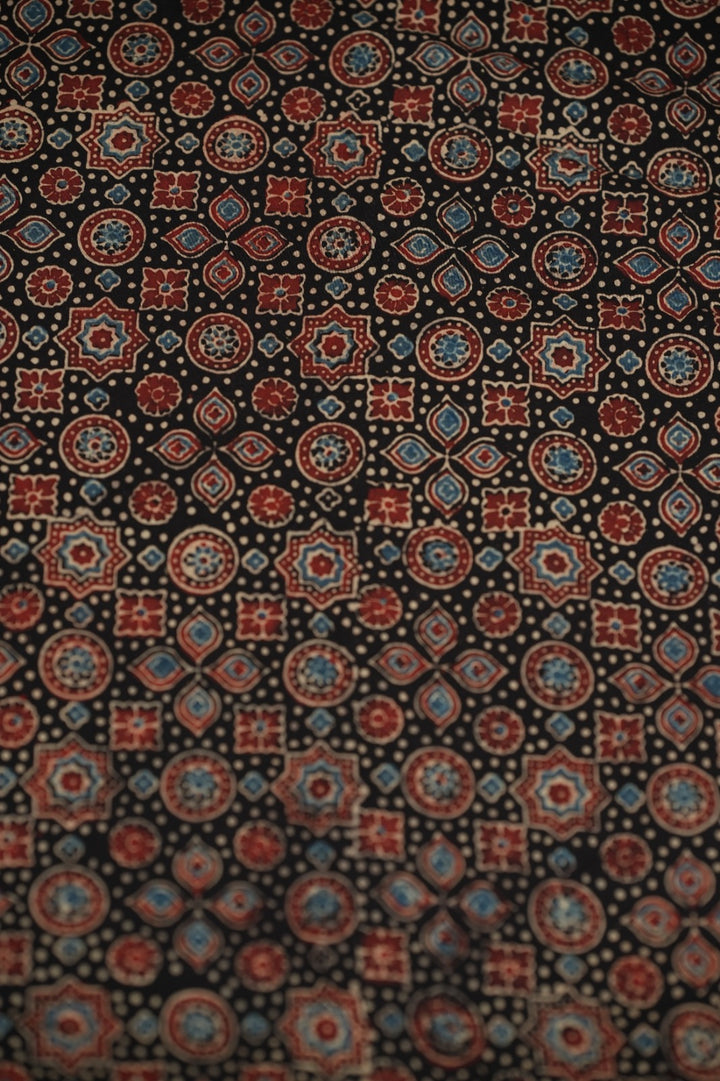 Pure Ajrakh Print Cotton Material TRF5140 - 2 Meter