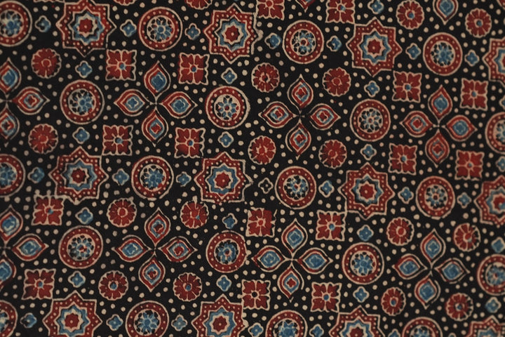 Pure Ajrakh Print Cotton Material TRF5140 - 2 Meter