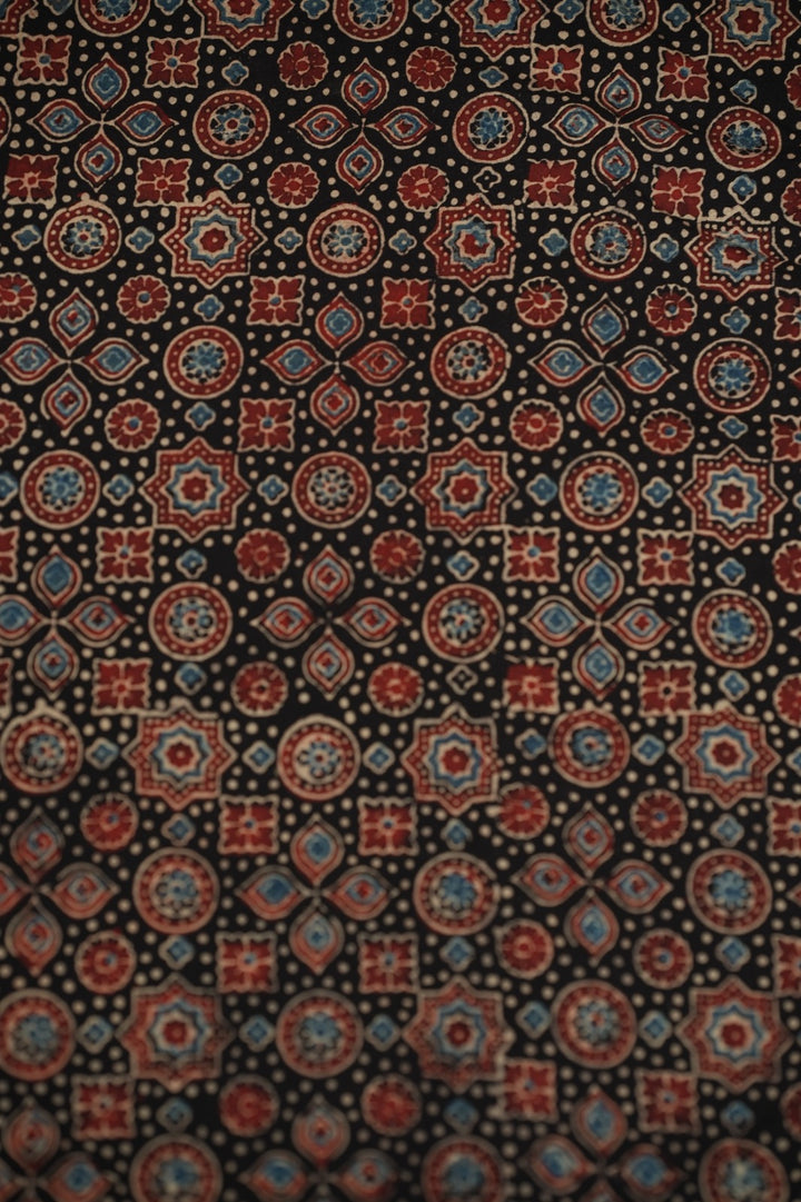Pure Ajrakh Print Cotton Material TRF5140 - 2 Meter
