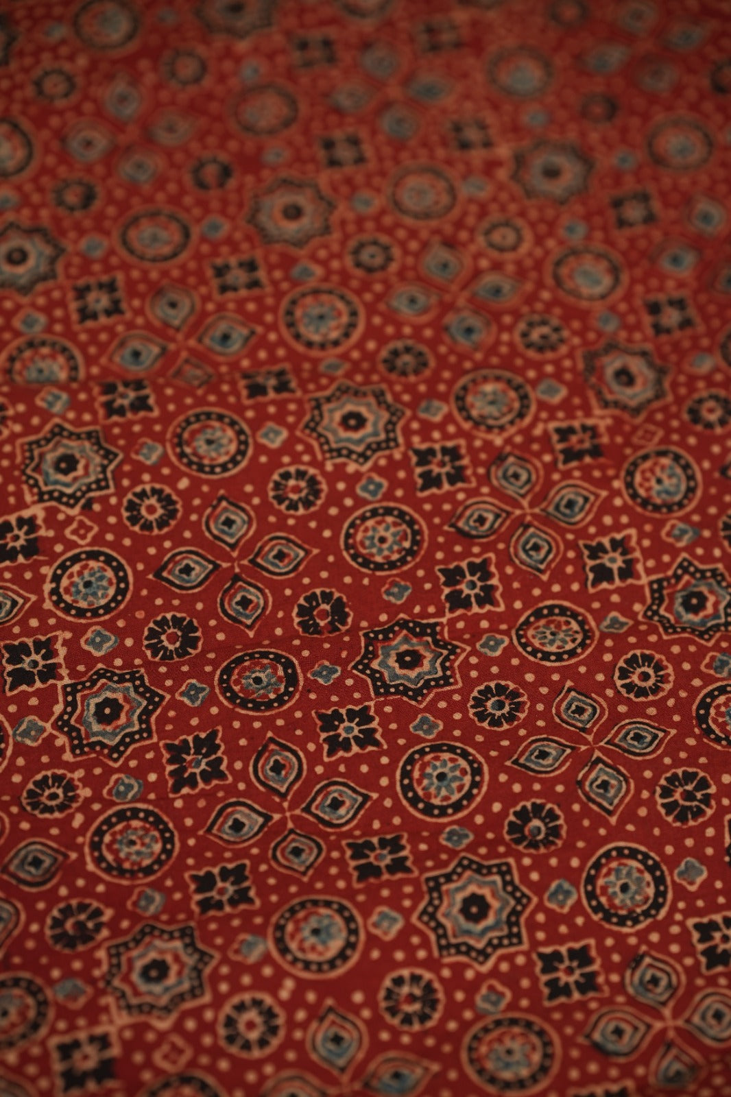 Pure Ajrakh Print Cotton Material TRF5140 - 2  Meter