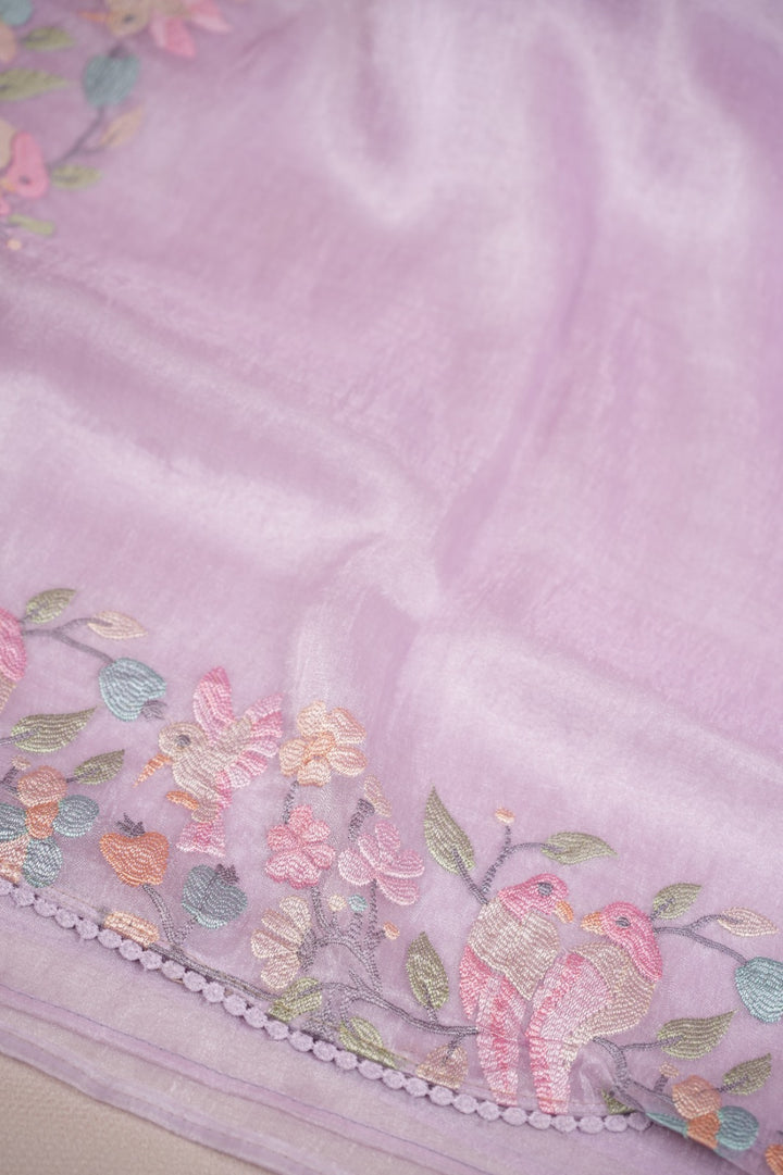 Crushed Organza Saree TSA0713