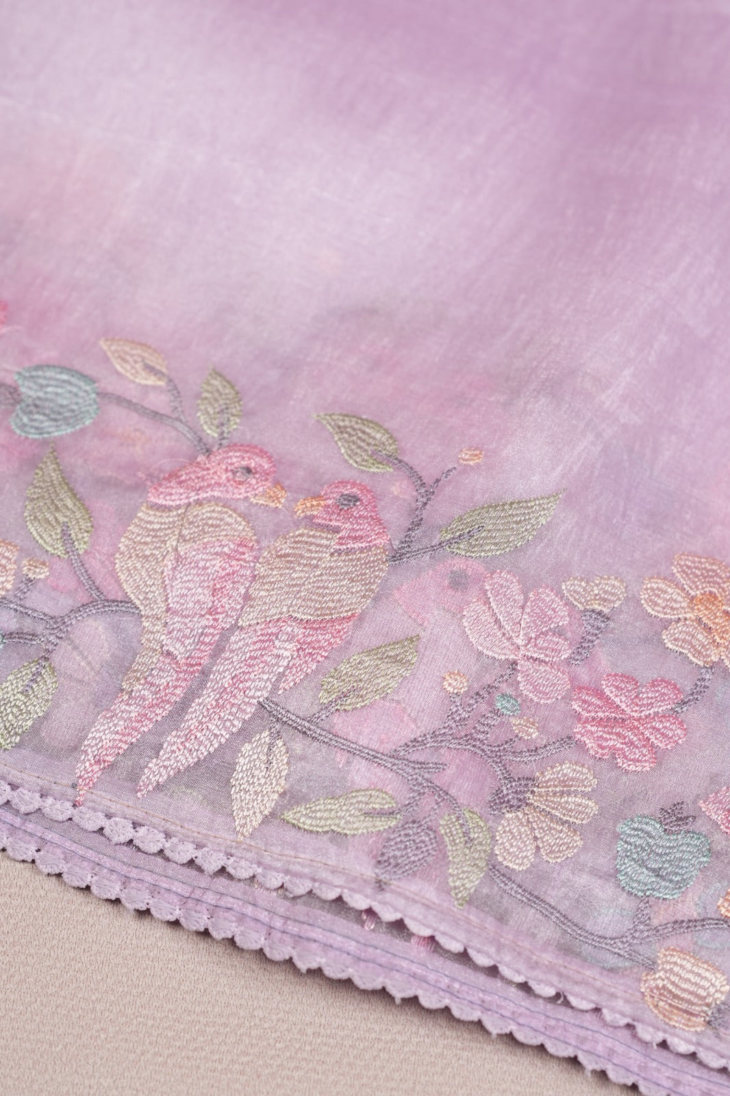 Crushed Organza Saree TSA0713