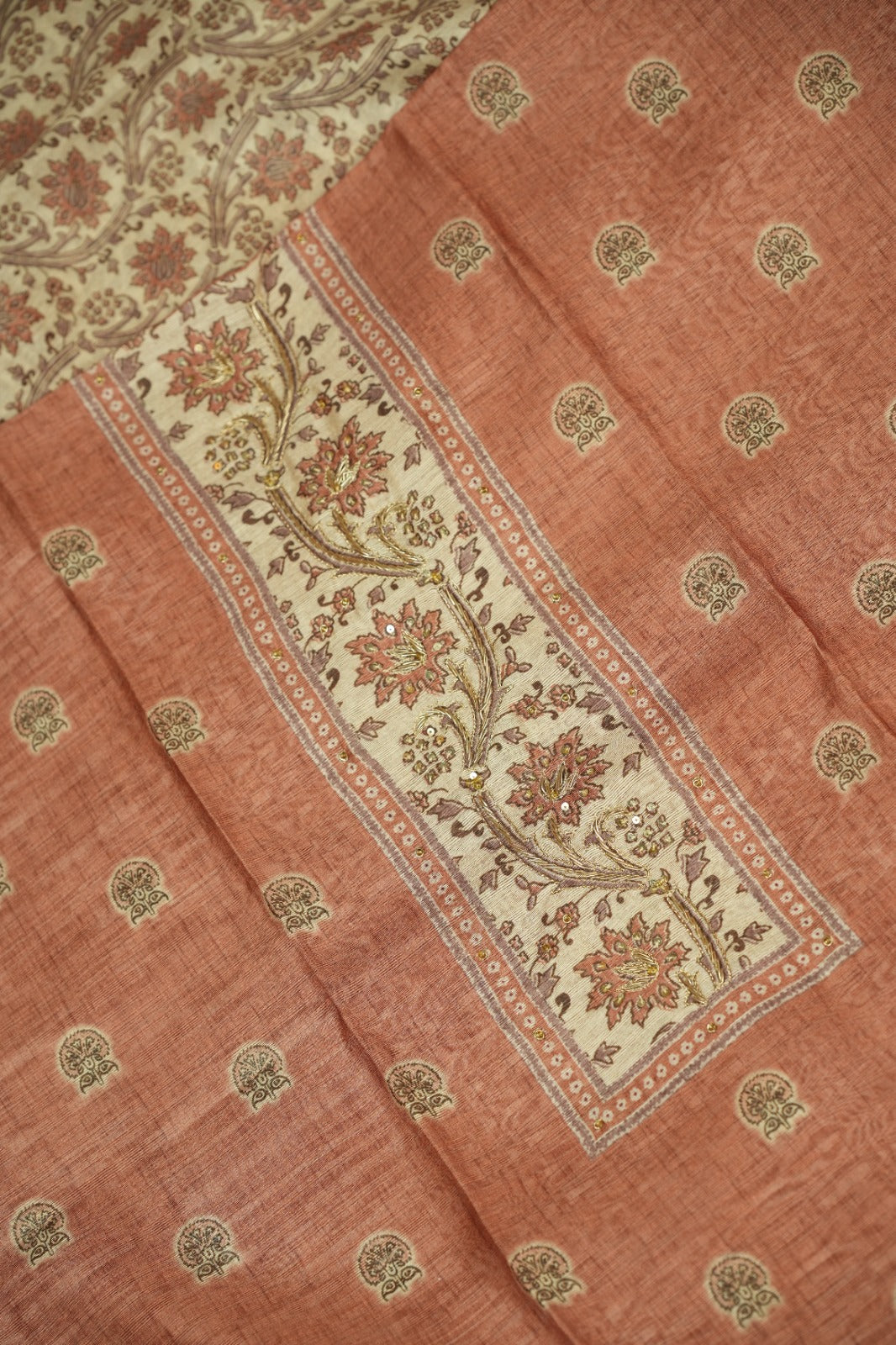 Semi Chanderi Salwar TSS0719