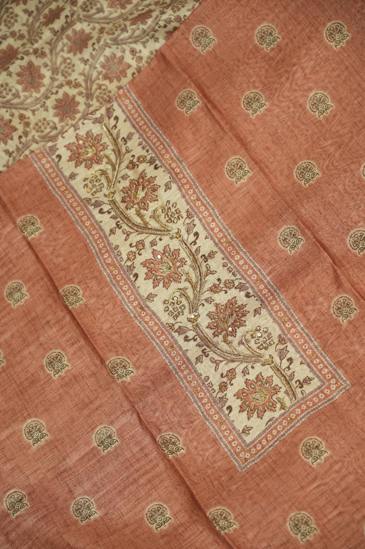 Semi Chanderi Salwar TSS0719
