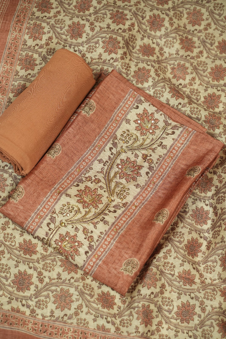 Semi Chanderi Salwar TSS0719