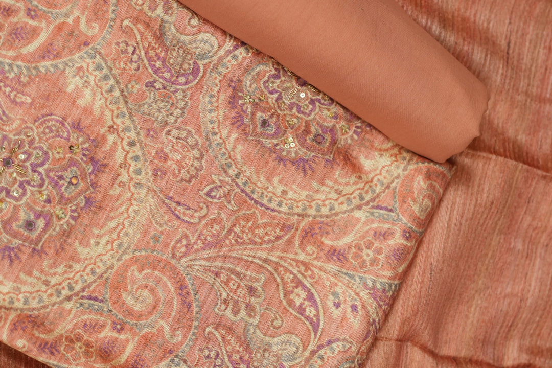 Semi Chanderi Salwar TSS0722