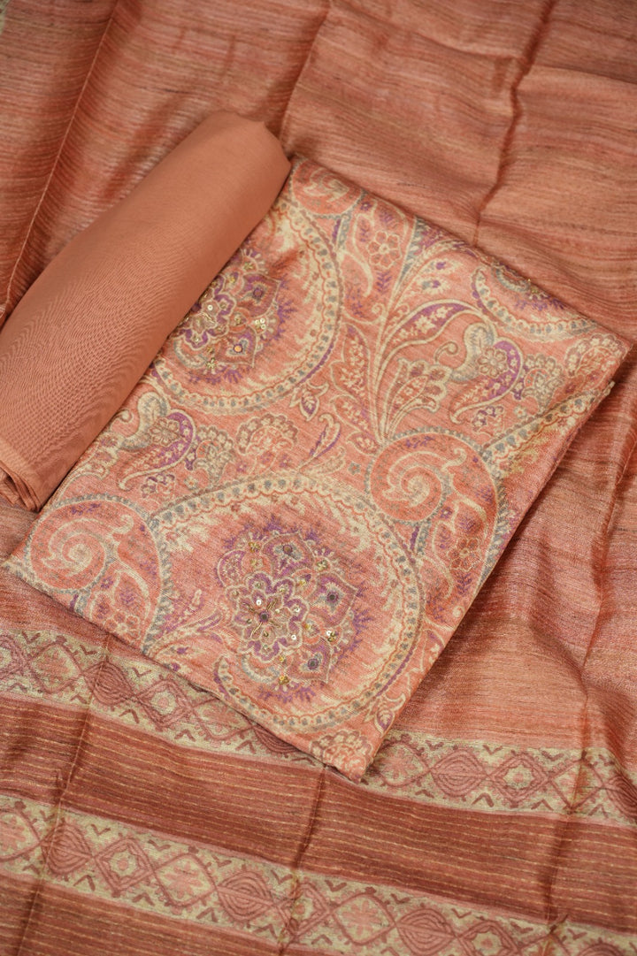 Semi Chanderi Salwar TSS0722