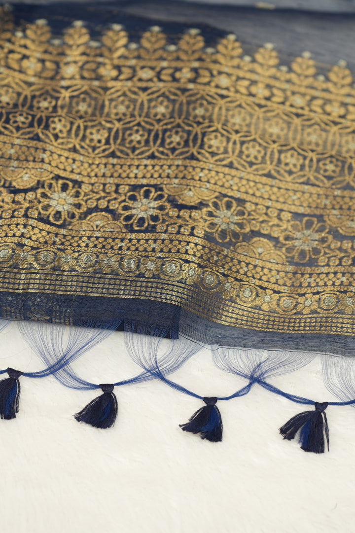 Semi Chanderi Salwar TSS0729