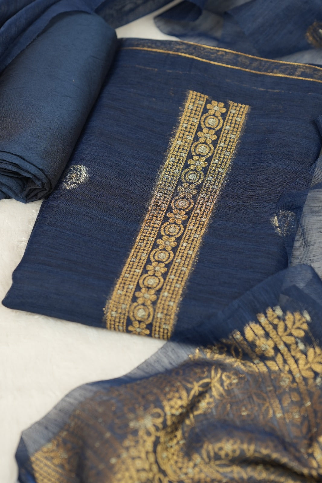 Semi Chanderi Salwar TSS0729
