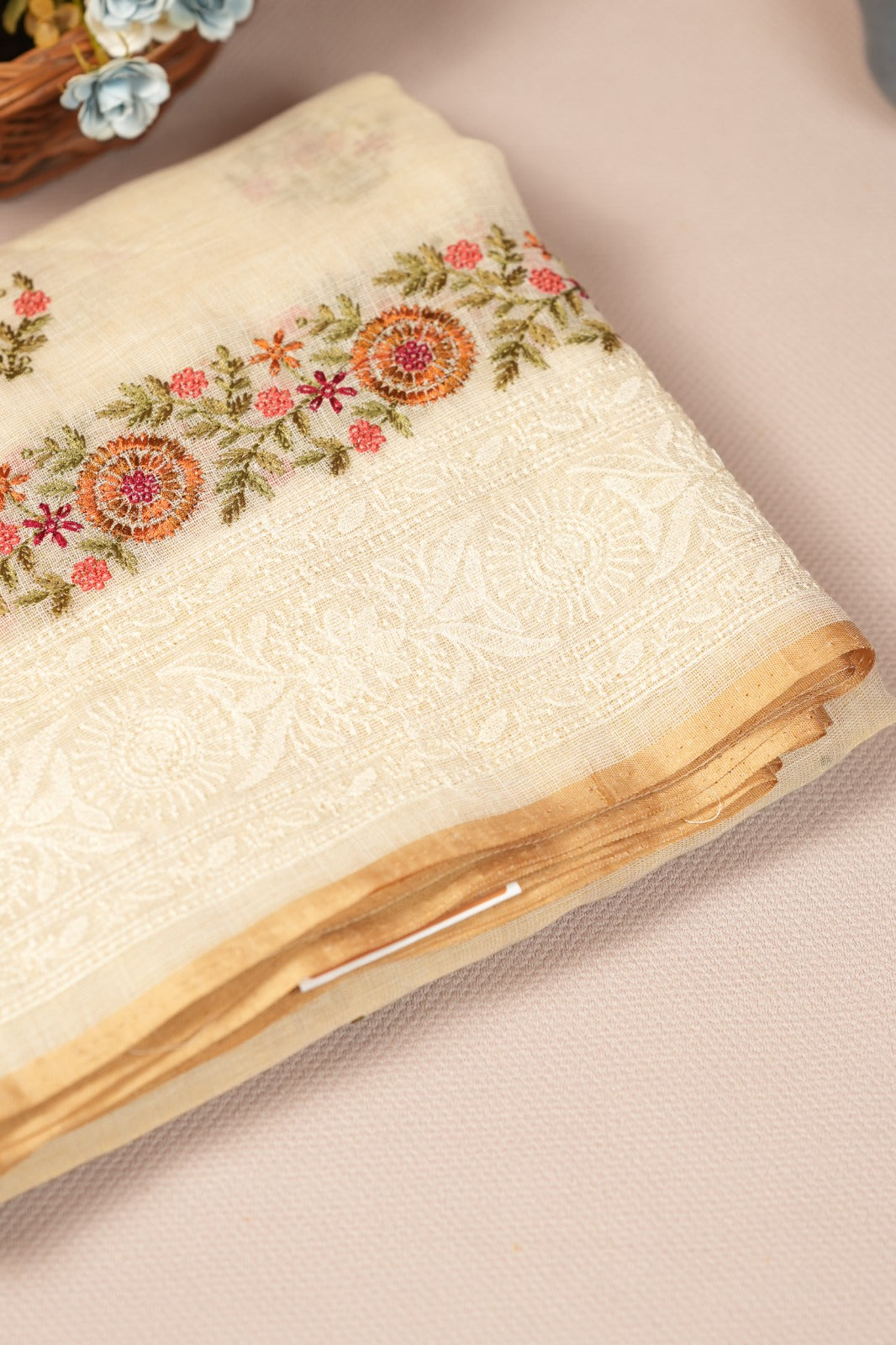 Tissue Linen Saree TSA5170