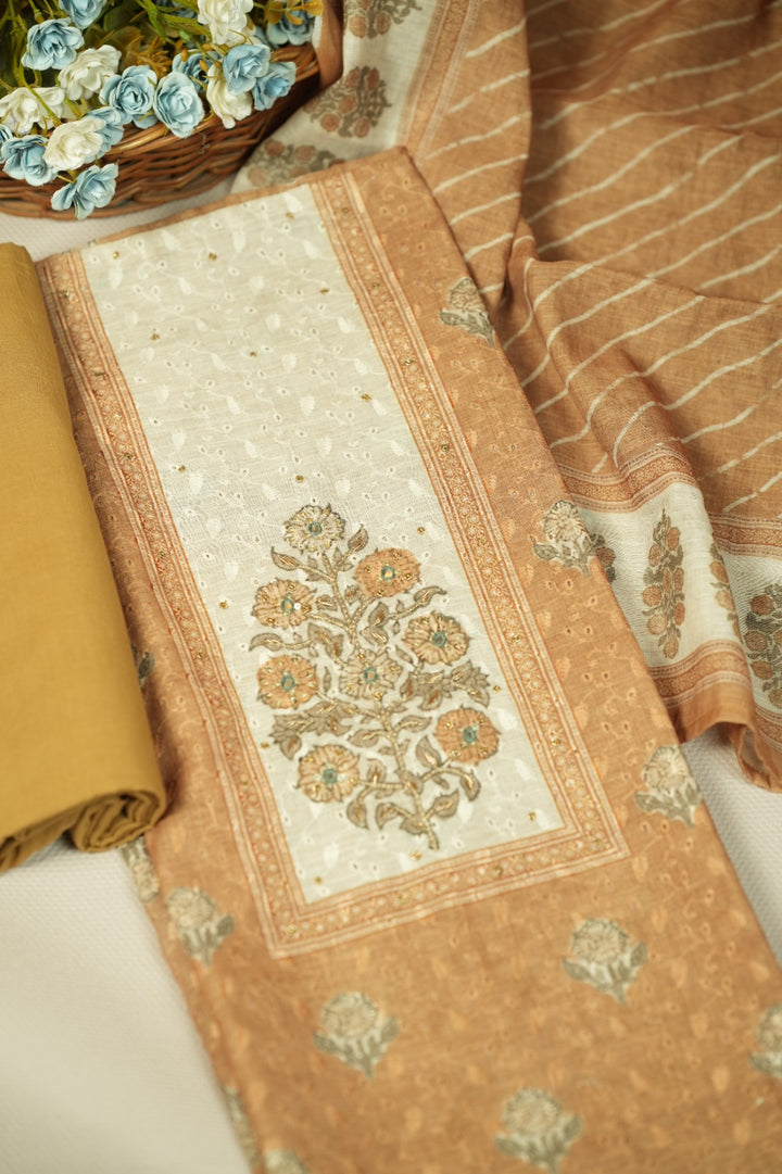 Semi Chanderi Salwar TSS0742
