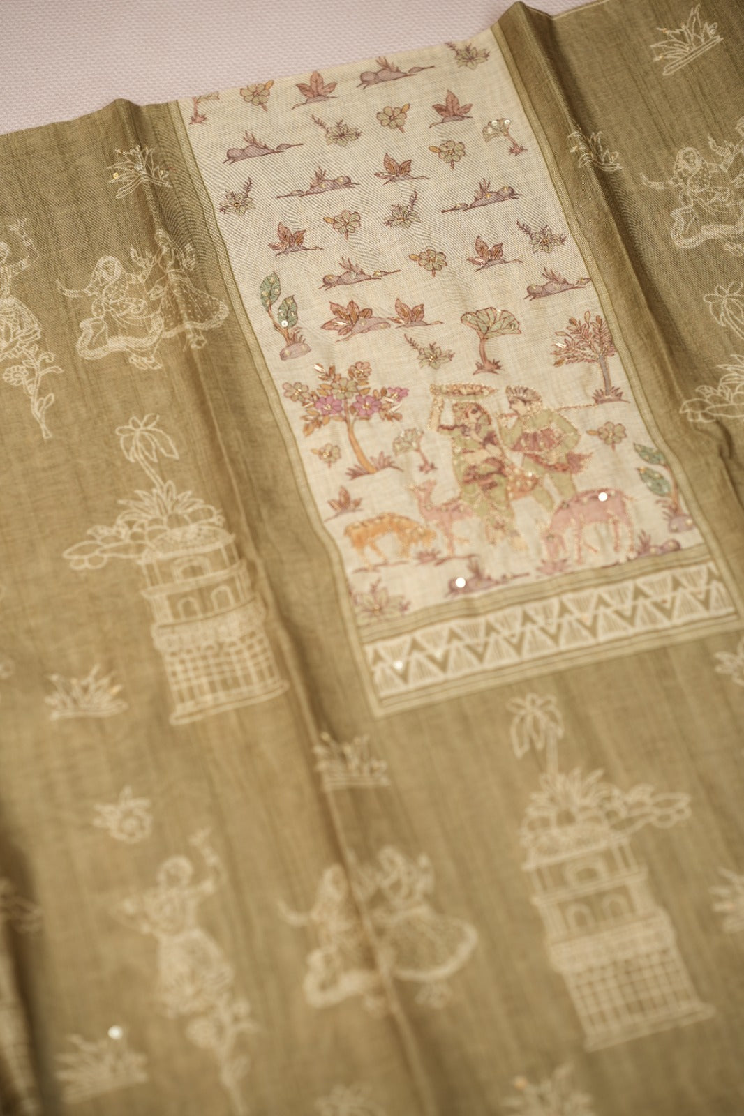Semi Chanderi Salwar TSS0744
